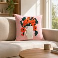 thumbnail image 4 of Zynviq Multicolor Decorative Pillow Covers 18x18inch Couch Pillow Covers Flower Polyester with Zipper Square, 4 of 6