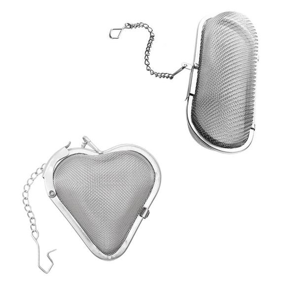 HOOWIFFY Practical 2Pcs Metal Spice Balls Seasoning Container for Home and Restaurant