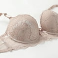 thumbnail image 3 of Levmjia Women Lace Lingerie Set Underwire Bra With Matching Thong Panties Adjustable Shoulder Straps Soft Mesh Daily Wear Romantic Date Night Elegant Solid Color, 3 of 7