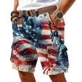 thumbnail image 2 of Cargo Shorts for Men Tactical 250 Anniversary USA Shorts American Flag Men Patriotic Straight 4th of July Patriotic Short for Summer Outings 2026 Gray XXXL, 2 of 5