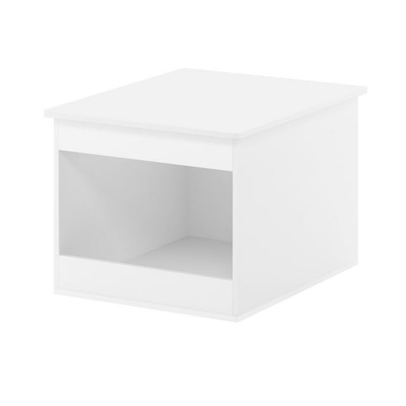 Furinno 20395WHS Peli Top Opening Litter Box Enclosure, Solid White