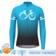 thumbnail image 5 of Jersey de ciclismo de la serie Gradient Color 2023, ropa de ciclismo de manga larga de invierno para hombre, camisetas para bicicleta de montaña y carretera, ropa cálida para bicicleta, 5 of 5