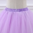 thumbnail image 4 of ZHOGXU Kids Girls Tutu Skirt Solid Color Elastic Waist Mesh Comfortable Fashion Skirt For Summer Casual Daily Wear,Purple,One Size, 4 of 4