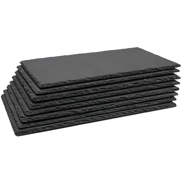 Juego de 8 Tablas de Pizarra Negra Yousonew 30x18 cm