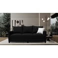 thumbnail image 2 of Sala Modular 3-2-1 El Bazar Store Atlanta Lino Negro Sofa Love seat sillon, 2 of 8