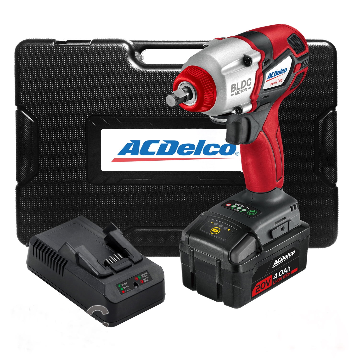 ACDelco ARW1209-K14 G12 Series 12V Li-ion Cordless 3/8” Rachet Wrench & Impact Wrench Combo Tool Kit