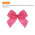 thumbnail image 4 of Uxcell 50Pcs Mini Ribbon Bow 1" Mini Fabric Satin Ribbon Flower Bows for Craft DIY Sewing Wedding Birthday Party Gift Wrap Bows Rose Red, 4 of 4