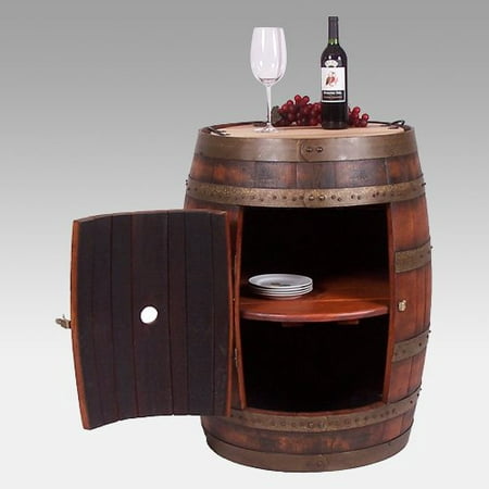 Day Designs Reclaimed Wine2Night Full Barrel Cabinet on Casters 