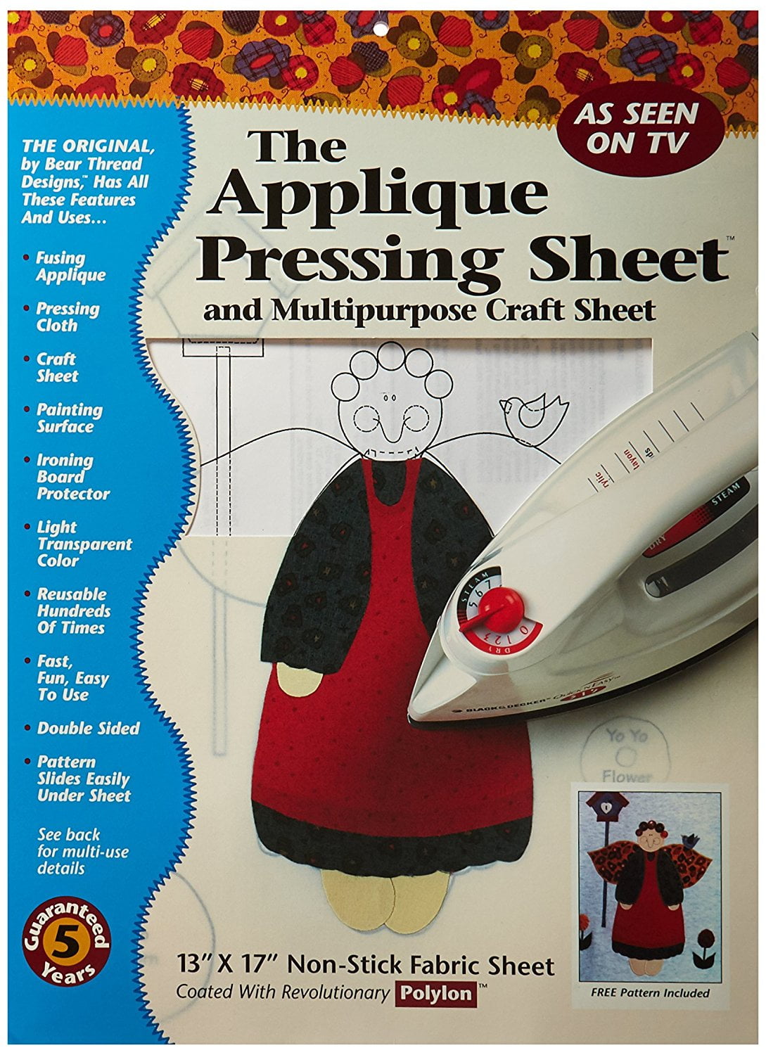 applique pressing sheet by bear thread ship from us walmart com bear thread applique pressing sheet