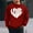 Red(New), variant on PNTUTB Men's Fashion Valentine's Day Print Loose Casual Long Sleeves Crew Neck Hoodless Pullover Sweatshirts
