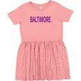 thumbnail image 3 of Inktastic Baltimore in Purple Text Girls Toddler Dress, 3 of 5