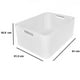 thumbnail image 4 of Paquete De 2 Cajas Organizadoras Duras Tipo Rattan Blanco, 4 of 5