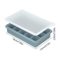 thumbnail image 3 of Large Ice Tray With Lid Silicone Ice Cubes Tray 15-Cubes Freezer Ice Molds Ice Maker Molds Ice Cubes Tray, 3 of 6