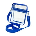 thumbnail image 3 of Bolso de hombro transparente Bolso de hombro transparente Bolso de hombro con bolsillo adicional azul grande, 3 of 9
