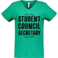 thumbnail image 3 of Inktastic Student Council Secretary Women's V-Neck T-Shirt, 3 of 5