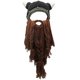 thumbnail image 1 of Gorros de barba y peluca, gorros de invierno cálidos hechos a mano, gorros de esquí divertidos, gorros para hombres y mujeres, 1 of 4