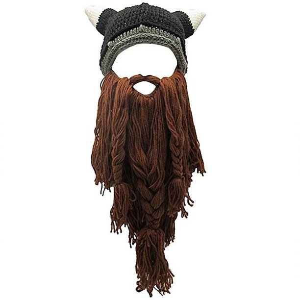 Gorros de barba y peluca, gorros de invierno cálidos hechos a mano, gorros de esquí divertidos, gorros para hombres y mujeres