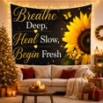 thumbnail image 3 of Dark Brown Wood With Grain Textured Horizontal, Inspirational Illustration for Quote Lovers, Wall Decor, Valentine's Day Gift, Tapestry Wall Hanging for Dorm and Living Room, 3 of 7