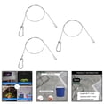 thumbnail image 2 of MYG 3PCS Wire Rope Security Cable Lock Steel Cable with Eyelets Security 1 m x 2 mm, 2 of 10