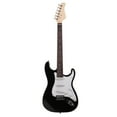 thumbnail image 3 of Tcbosik Beginner Electric Guitar Starter Kit with Bag, Cord, Strap, Accessories and Tremolo Arm, 39 inch, Black & White, 3 of 9