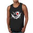 thumbnail image 6 of Mens Sleeveless Cotton Tank Tops Workout Gym Muscle Shirts Printed Vintage Hawaiian Summer Beach T Shirts Size 2XL Black, 6 of 6