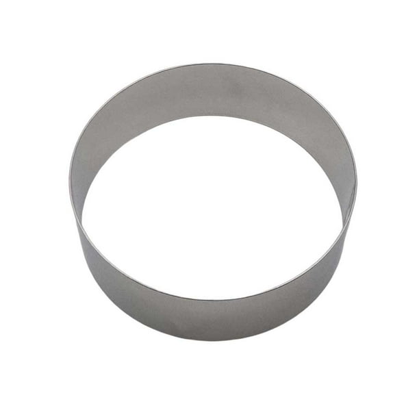 Advancent Mousse Ring Cake Mold Acero inoxidable Autoensamblaje Multi Tamaño Cupcake Ensalada Postre Die Herramientas Fiesta doméstica Herramientas y accesorios para hornear 6 pulgadas (1.2 mm)