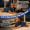 thumbnail image 3 of HQREA Dog Anxiety Vest with Hood Sleeveless Pet Shirt Calming Shirt Jacket for Large Dogs, 3 of 8