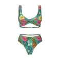 thumbnail image 4 of Rocae Pineapple for Bikini Set for Women Two Piece Sexy High Swimsuits Split Crossover Bikini, 4 of 9