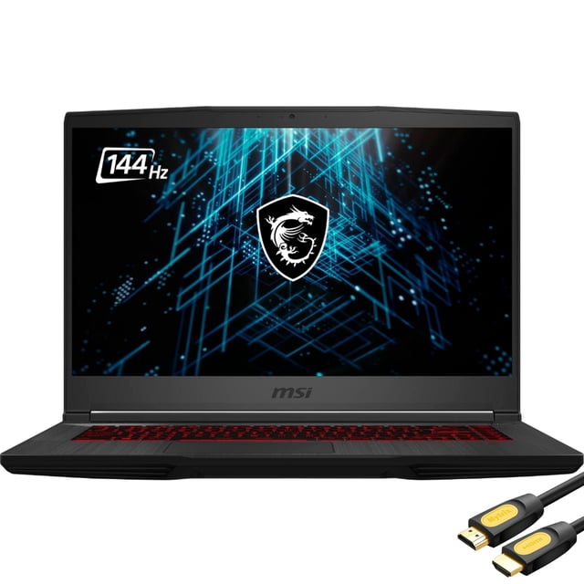 MSI GF65 Thin 3060 Gaming Laptop, 15.6" FHD 144Hz Display, Intel Core i5-10500H, GeForce RTX 3060 6GB MSI 8GB DDR4 RAM, 1TB PCIe SSD