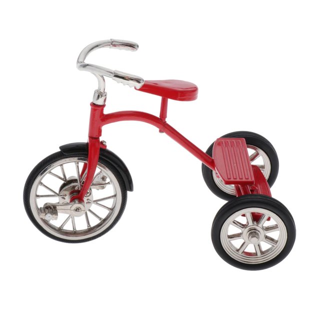 Alloy Tricycle Model /Office/Store/Cafe Decoration - Red