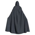 thumbnail image 2 of Capa unisex para mujer, larga, con capucha, para cosplay, Halloween, color liso, 2 of 6