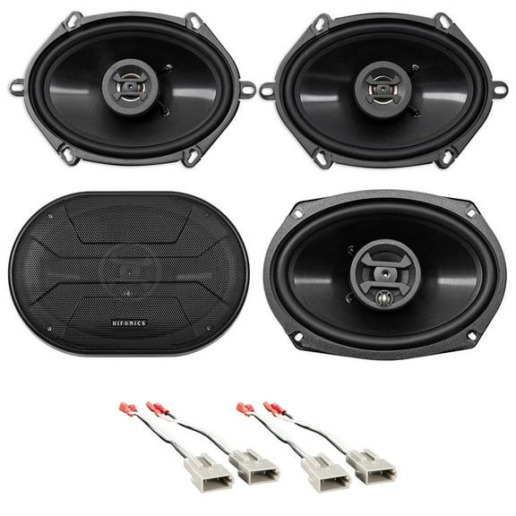 front rear hifonics speaker replacement kit for 1992-1997 mercury grand marquis