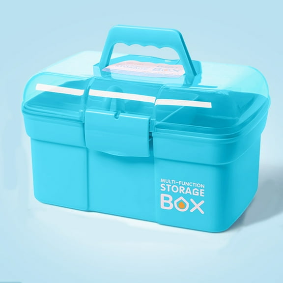 Multi Function Storage Box Nail Tool Nail Polish Storage Box Blue,1X Storage Box,Nail Polish Glue Storage Box Multifunctional Practical Multicolor Storage Box