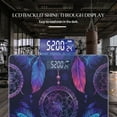 thumbnail image 3 of Bathroom Scale, Highly Accurate Digital Body Scale,Precisely Measures Weight up to 400 lbs-Dreamcatchers In Shades Of Purple And Blue With Feathers Intertwined, 3 of 4