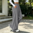 thumbnail image 4 of Luvrsol Sweat Pants for Womens Wide Leg Lounge Pants Deep Side Pockets Breathable Workout Bottoms S-2XL, 4 of 8