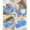 thumbnail image 6 of Blue Christmas Dish Drying Mat for Kitchen Counter, Absorbent Quick Dry Coffee Bar Mat Pad Thin Diatomaceous Sink Mat, Xmas Snowflake Watercolor Non Slip Dish Drainer Mat 16x18, 6 of 6