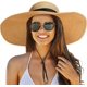 thumbnail image 1 of Beach Hats for Women, Foldable Sun Hat Womens UV Protection, Boho Wide Brim Hats for Women, Floppy Straw Visor Hat, 1 of 5