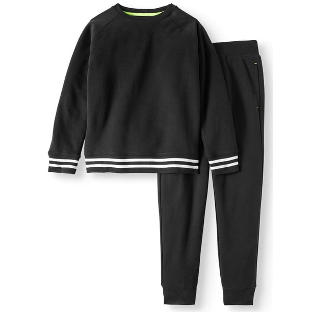 jogger crew neck set