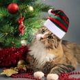 thumbnail image 4 of Sombrero de Navidad para mascotas, sombrero de Papá Noel para cachorros pequeños, adornos de disfraces de vacaciones, accesorios de Cosplay, suministros de disfraces para mascotas, 4 of 4