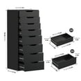 thumbnail image 2 of Homfa Tall Dresser for Bedroom, Combo Vertical 8 Drawer Dresser for Small Spaces, Chest of Drawers, Black, 2 of 7