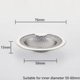 thumbnail image 3 of 2 Pcs Stainless Steel Sink Strainers 76mm Kitchen Sink Strainer Anti-Clogging, 3 of 5