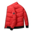thumbnail image 2 of Christmas Clearance! AIEOTT Mens Puffer Jacket Stand-up Collar Winter Casual Padded Cotton Jacket, 2 of 4