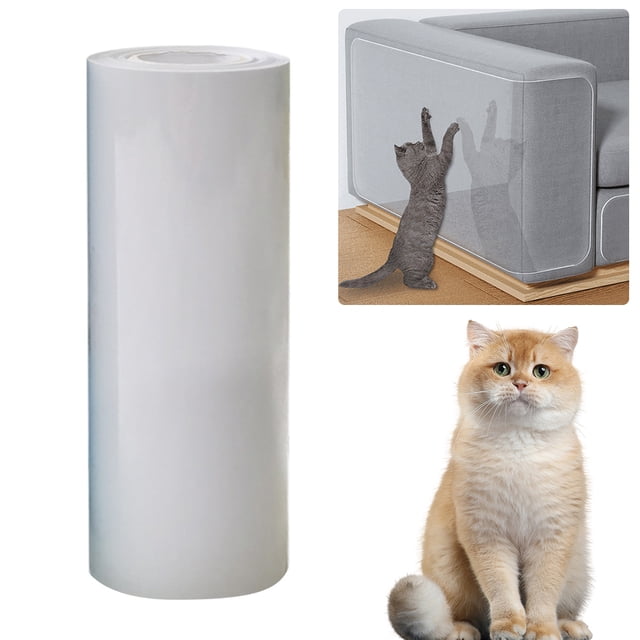 Protector Sofá Protectores Transparentes para Muebles Cinta Disuasoria Arañazos Gatos Autoadhesiva Protección