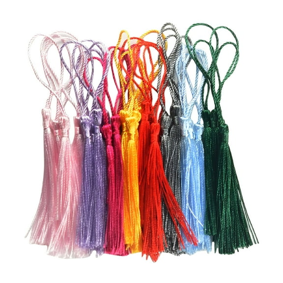 CCOCC 60 pcs Tassels Bookmarks Craft Cardmaking Bridal Trims for Jewelry Making