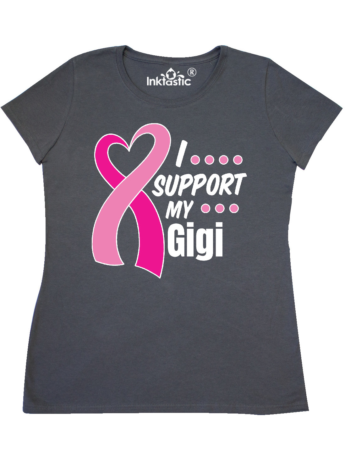 Inktastic Breast Cancer Awareness I Support My Gigi with Pink Ribbon