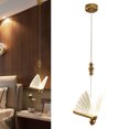 thumbnail image 4 of Butterfly Chandelier Lamp Ceiling Hanging Pendant Light Bar Hallway Transparent L, 4 of 7