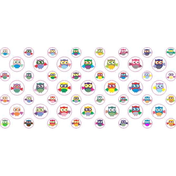 StickerTalk, Owl Camera Dots Webcam Covers, 1 sheet of 53 stickers, 32 0.25 in. dia., 21 0.375 in. dia.