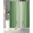 thumbnail image 3 of Split Shower Curtain for Transfer Bench, Green Ombre Fabric Shower Curtains for Bathroom, Modern Gradient Abstract Art Tub Sliding Transfer Bench Waterproof Bath Curtains 72"x78", 3 of 9