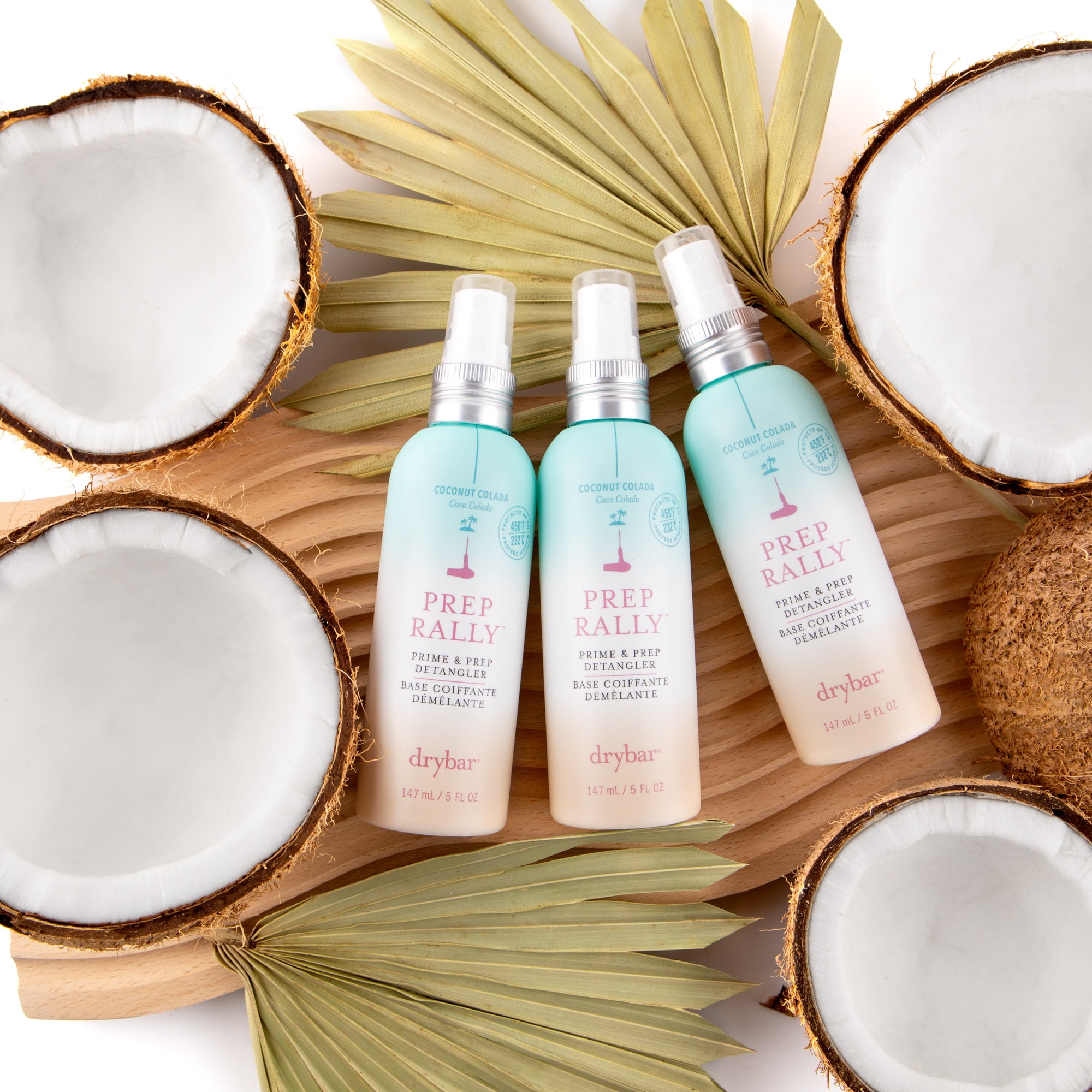 Drybar Prep Rally Prime & Prep Hair Detangler Spray Hair Care, Coconut Colada Scent, 5 oz