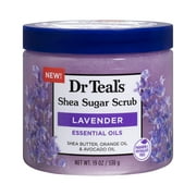 Dr Teal's Shea Sugar Body Scrub with Lavender Essential Oils, 19 oz